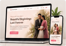 Dream Wedds website and mobile app preview
